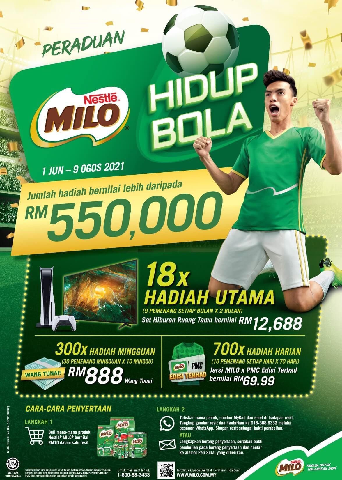 MILO hidup bola contest 2021